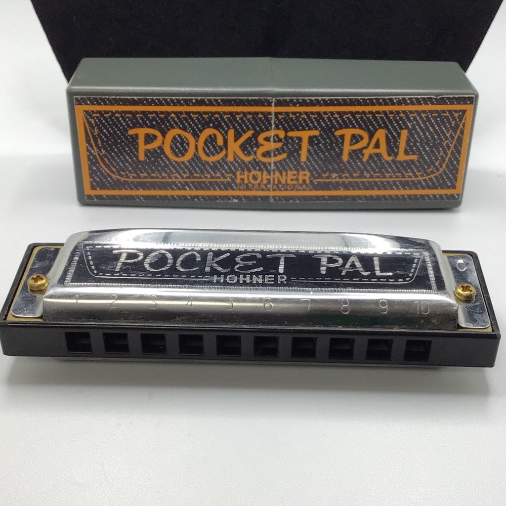 Pocket Pal Harmonica - Silver and Black